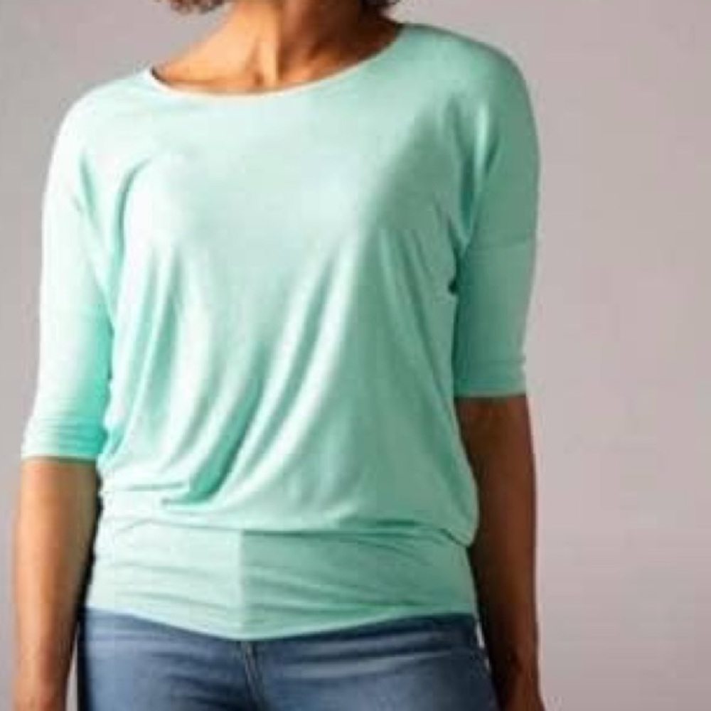 Light blue dolman top